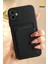 Apple iPhone 11 Kılıf Kamera Korumalı Kartlıklı Cüzdanlı Kırmızı Tuşlu Siyah Silikon Kapak 2