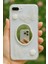 Apple iPhone 7/8 Plus Kılıf 3D Kelebek Gül Desenli Aynalı Simli Şeffaf Tasarımlı Silikon Kapak 3
