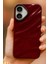 Apple iPhone 16 Kılıf Parlak Kabartmalı Dalga Tasarımlı Desenli Mürdüm Darbe Emici Silikon Kapak 2