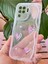 Oppo Reno 5 Lite Kılıf 3D Kalpli Inci Tasarımlı Desenli Kamera Korumalı Şeffaf Silikon Kapak 4