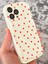Apple iPhone 15 Pro Max Kılıf Kamera Korumalı Dalga Kenarlı Kırmızı Kalp Desenli Silikon Kapak 7