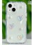Apple iPhone 14 Uyumlu Kılıf Tasarımlı Desenli Kamera Korumalı 3D Kalpli ve Inci Tasarımlı Şeffaf Silikon 2