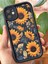 Apple iPhone 11 Kılıf Yumuşak Dokulu Ayçiçeği Desenli Yumuşak Kamera Korumalı Silikon Kapak 4
