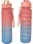 Pembe, 3’lü Set - Sticker’lı Pipetli Matara Seti - 2000ML,900ML,300ML 3