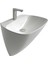 Mono Monoblok Beyaz Delikli Lavabo 50 Cm 3818 6