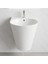 Turavıt İglo Beyaz Delikli Monoblok Lavabo 44 Cm IGL5910 1