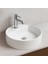 Zunih Beyaz Oval Delikli Lavabo 45 Cm NEW.L049 (5017) 3
