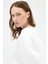 Ekru Bisiklet Yaka Oversize Kadın Sweatshirt 9152M 18