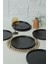 Mat Siyah Stackable Servis Tabağı 27 cm 6 Adet 956 3