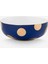 Dot Delight Lacivert Porselen Kase Seti 15 cm 3