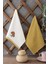 2'li Mutfak Havlusu - Pamuk - Mantar Nakışlı Kurulama Bezi - 40 x 60 cm - Hardal & Ekru Mutfak Havlu Seti 2