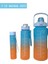 Mavi, 3’lü Set - Sticker’lı Pipetli Matara Seti - 2000ML,900ML,300ML 2