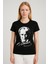 Atatürk Baskılı Siyah T-Shirt | Pamuk | Bisiklet Yaka 1