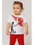 Atatürk Kocatepe ve Türk Bayrak Baskılı Bebek T-Shirt | Pamuk | Unisex |beyaz 1