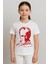 Atatürk Portre ve Imzalı Çocuk Tişört | Unisex | Beyaz | Pamuk 1