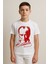Atatürk Portre ve Imzalı Çocuk Tişört | Unisex | Beyaz | Pamuk 2
