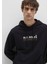 0S10395-900 Mavi Logo Siyah Sweatshirt 2