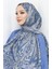 Etnik Desen Janjan Şal 70305-07 Indigo Vizon 1