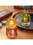 Nanjıng Cam Mumluk 8X8X11 cm Pembe - Sarı 4