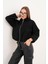Oversize Kaşe Siyah Mont BGD0728 2