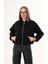 Oversize Kaşe Siyah Mont BGD0728 4