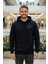 Juan Kapüşonlu Erkek Sweatshirt Siyah 4