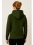 Kadın Haki Kapüşonlu SWEATSHIRT-W1108-K 3