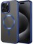Apple iPhone 15 Pro Kılıf Mat Tasarımlı M-Safe Wireless Şarj Özellikli Mat Setro Kapak 2