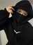 Origami Baskılı Maskeli Dikay Kapüşonlu Sweatshirt Hoodie 1