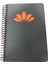 Siyah Kapak Lazer Kesim Defter 17 x 24 100 Yaprak Spiralli Kareli Defter 1