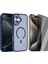 iPhone 17 Kılıf M-safe Şarj Özellikli Mat Arka Yüzey Zore Sio Kapak + Hayalet Ekran Koruyucu 1
