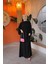 Açık Bej Tesettür Balon Kollu Oversize Elbise Standart Beden ( 36 - 42 ) Uyumludur 1692 1
