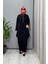 Kapüşonlu Tunik Siyah 56MK2140 1