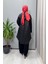 Kapüşonlu Tunik Siyah 56MK2140 3