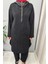 Kapüşonlu Tunik Siyah 56MK2140 4