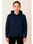 Kadın Lacivert Kapüşonlu SWEATSHIRT-W1108-K 1