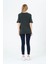 Kadın Bisiklet Yaka Kısa Kollu Basic T-Shirt - Interlok Kumaş 4