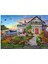 Kıyıdan Kaçış David Maclean Deniz Kenarında Çiçekli Ev 1000 ,500 , 255 , 120 Parça Ahşap (Msf) Puzzle Yapboz 1