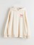 Lcw Kids Bej Kapüşonlu Kız Çocuk Sweatshirt 1