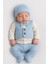 %100 Pamuklu 0-3 Ay Yenidoğan Bebek Hastane Çıkışı 3lü Set 1