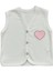Nakışlı Kalpli Yelek 6 Ay,9 Ay,12 Ay,18 Ay,2y Kız 1