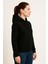 Kadın Siyah Kapüşonlu SWEATSHIRT-W1108-K 2