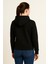 Kadın Siyah Kapüşonlu SWEATSHIRT-W1108-K 3