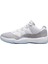 Air Jordan 11 Retro Low Unisex Leather Sneaker Hakiki Deri Unisex Günlük Spor Ayakkabı Beyaz Gri 2