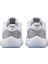 Air Jordan 11 Retro Low Unisex Leather Sneaker Hakiki Deri Unisex Günlük Spor Ayakkabı Beyaz Gri 4