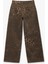 Leopar Desenli Bol Kalıp Jean Pantolon - Loose Straight Fit Jean 5
