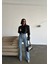Tasarım Pinterst Model Kot Pantolon Jeans Ithal Kumaş Kalite Palazzo Pantolon 3