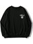 Unisex Siyah Smile Logo Baskılı Oversize Sweatshirt Ck-Smilesyhsweet 2