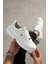 Erkek Sneaker F51 Beyaz Günlük Spor Ayakkabı Yüksek Taban Rahat Tasarım 4