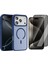 iPhone 17 Pro Max Kılıf M-safe Şarj Özellikli Mat Arka Yüzey Zore Sio Kapak + Hayalet Ekran Koruyucu 1
